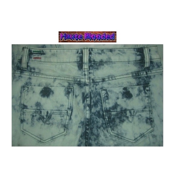 Diesel Jeans Acid Wash Destroyed Blasted Skinny Seen On Celebrity Denim 80's 26 - Picture 5 of 10
